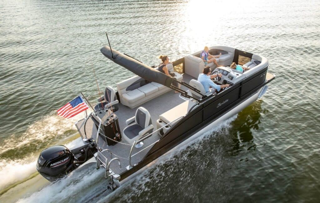 Used Barletta Aria Cast-N-Cruise Lounge Luxury Pontoon Boats For Sale