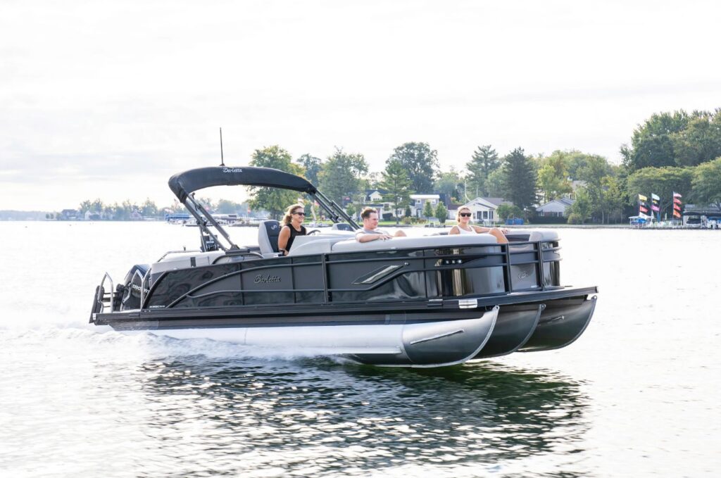 Used Barletta Corsa Quad Lounge Luxury Pontoon Boats For Sale 